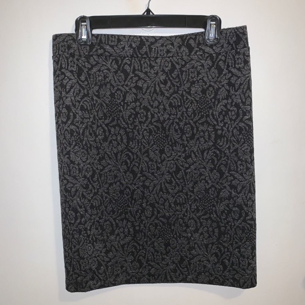 Ann Taylor LOFT floral jacquard pencil skirt NWT